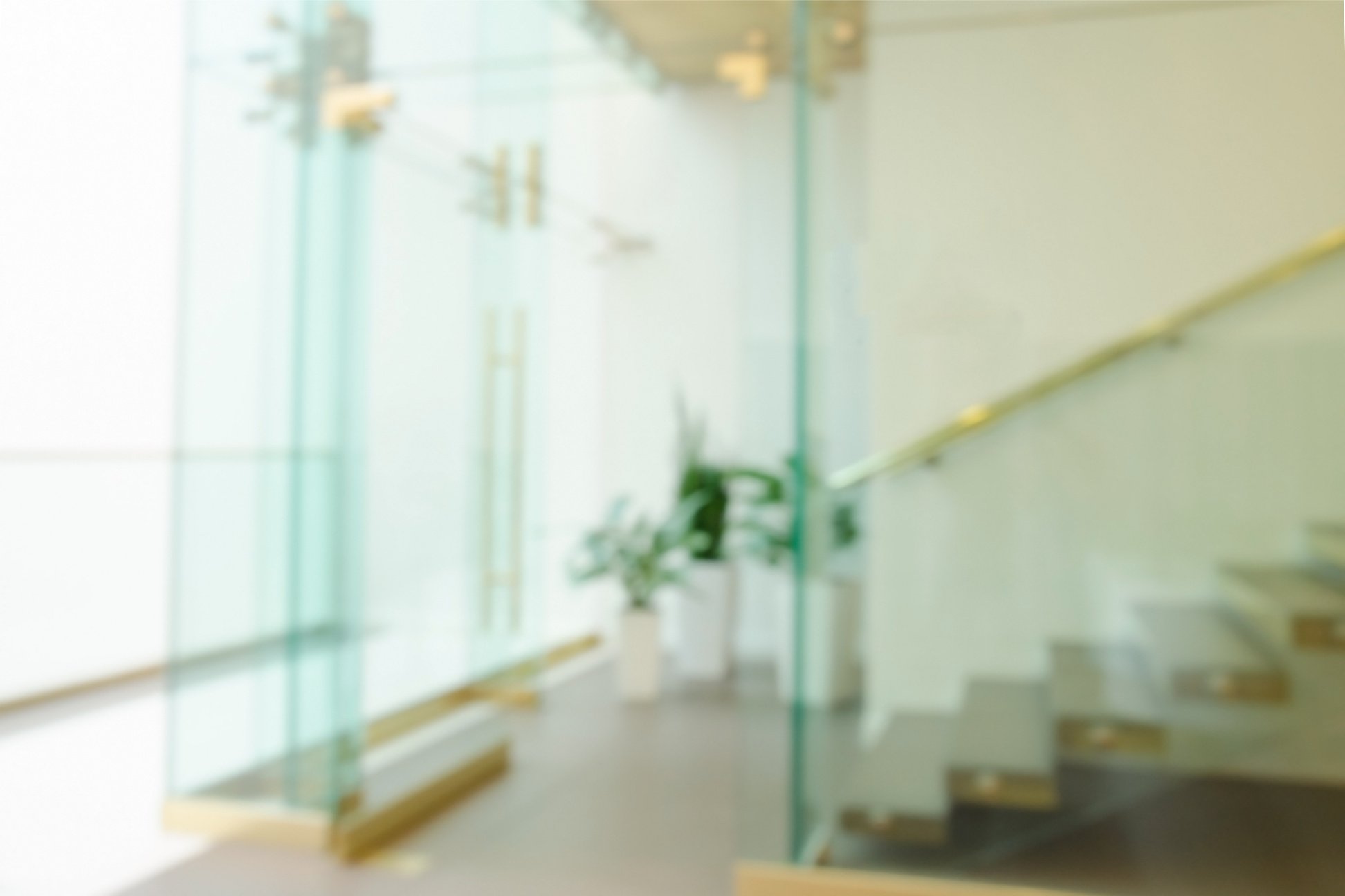 Defocused Office Building Lobby Background